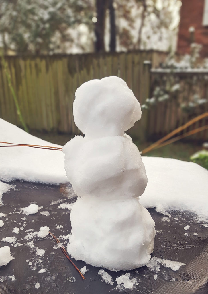 snowman tiny little texas snow