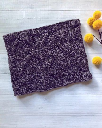 knit, knitted, cowl, purple, handknit